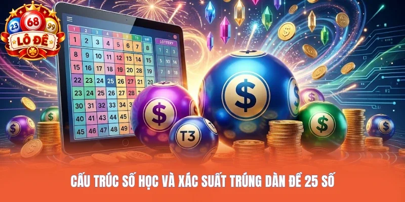 Cấu trúc số học và xác suất trúng dàn đề 25 số