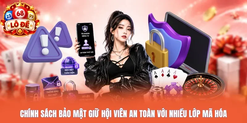 Chính sách bảo mật giữ hội viên an toàn với nhiều lớp mã hóa