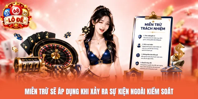 Miễn trừ sẽ áp dụng khi xảy ra sự kiện ngoài kiểm soát