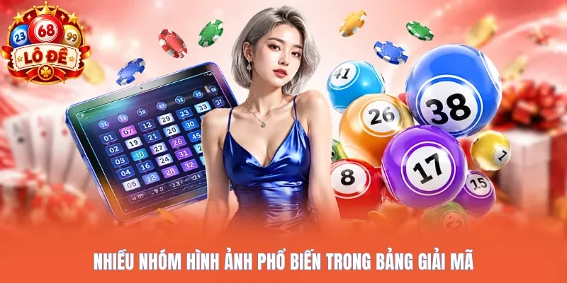 Nhiều nhóm hình ảnh phổ biến trong bảng giải mã