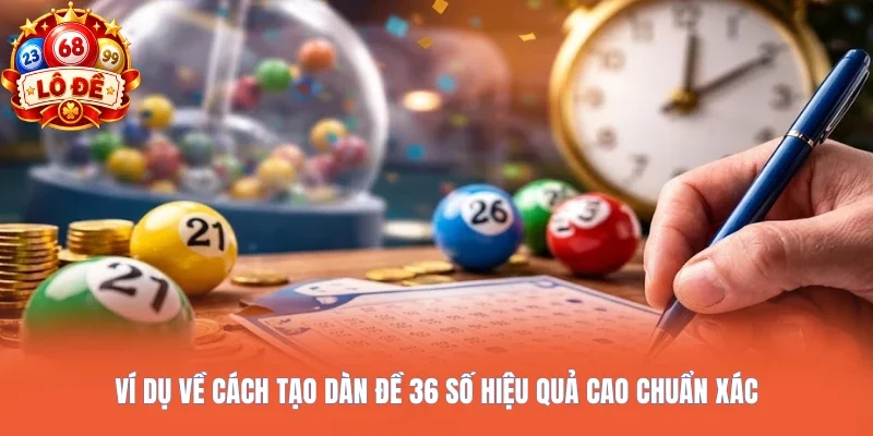 Ví dụ về cách tạo dàn đề 36 số hiệu quả cao chuẩn xác